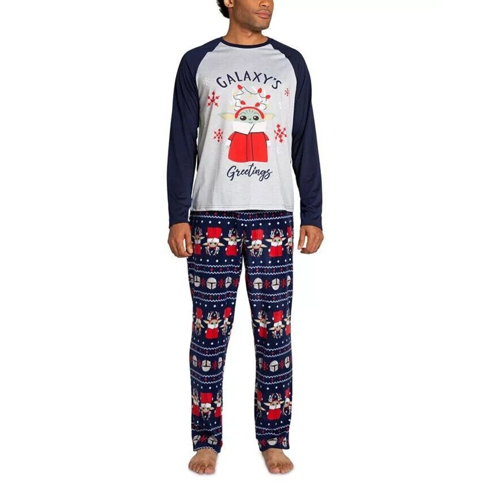 Mandalorian Long-Sleeve Top and Pajama Pants Set NEW XS Boys